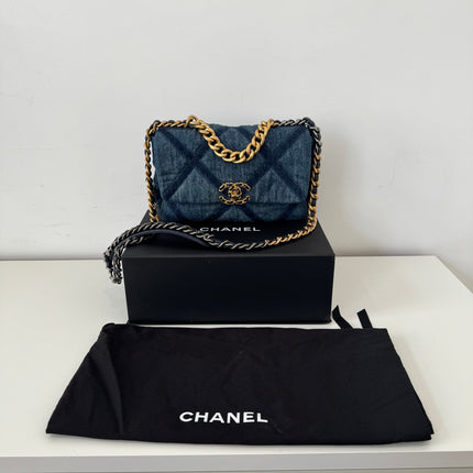Sac Chanel 19 Small denim