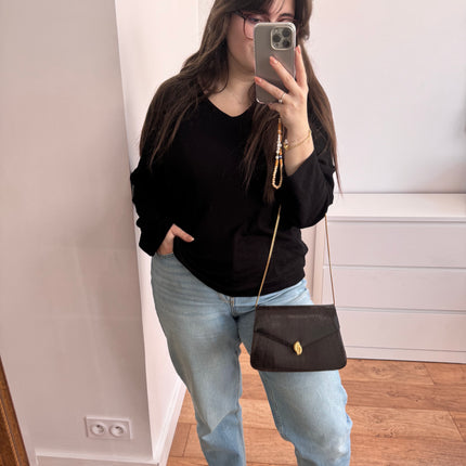 Sac Dior Vintage lézard marron