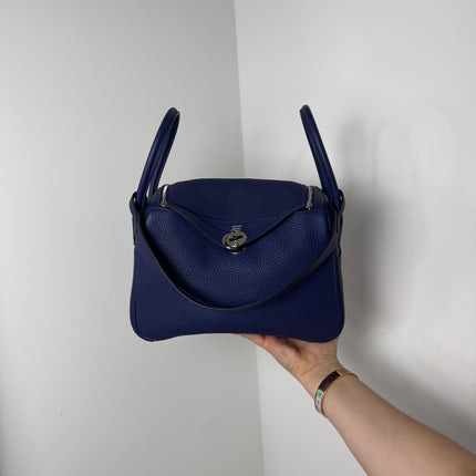 Sac Hermès Lindy 26 marine