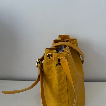 Sac Courrèges seau vintage Jaune