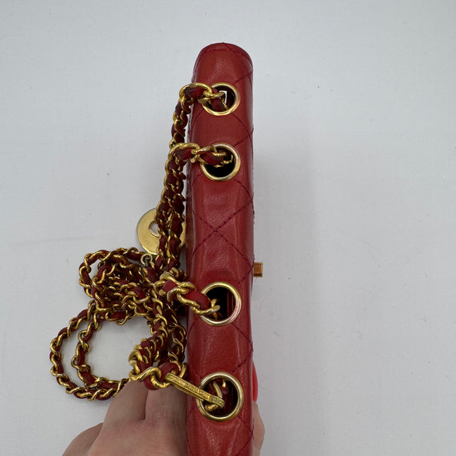Sac Chanel Mini Timeless Vintage Rouge