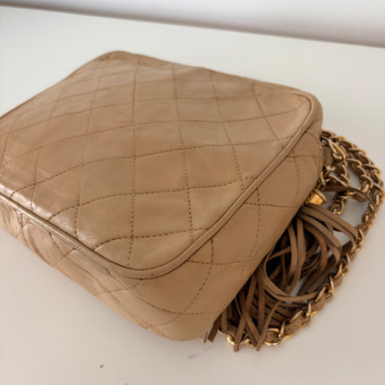 Sac Chanel Caméra Vintage beige