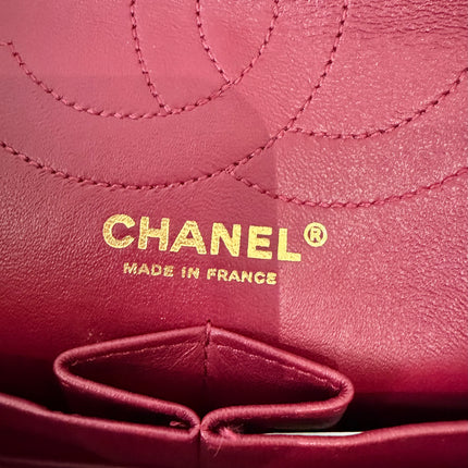 Sac Chanel 2.55 jersey framboise