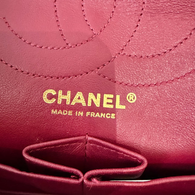 Sac Chanel 2.55 jersey framboise