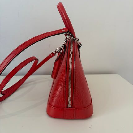 Sac Louis Vuitton BB Alma Cuir Épi Rouge
