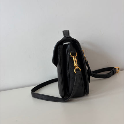 Sac Pochette Louis Vuitton Métis Cuir Empreinte Noir