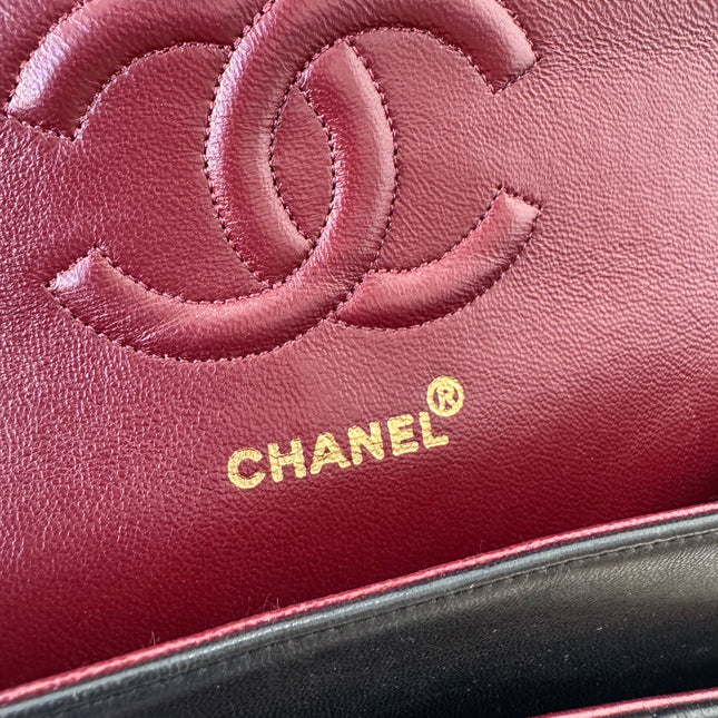 Sac Chanel Timeless 25 cm Chevrons Noir
