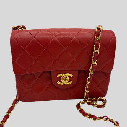 Sac Chanel Mini square rouge