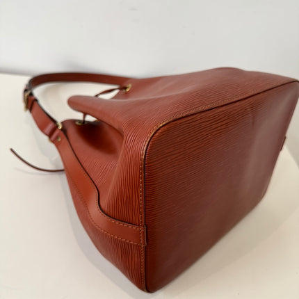 Sac Louis Vuitton Noé PM Cuir Épi Cognac