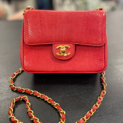 Sac Chanel Mini Square Lézard
