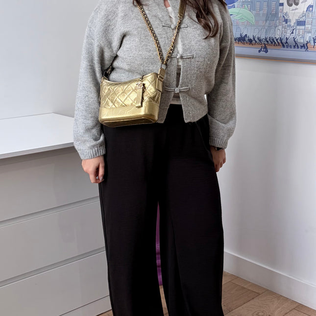 Sac Chanel mini Gabrielle Doré