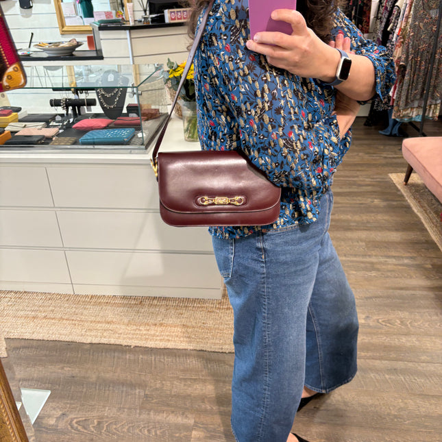 Sac Céline Vintage Rouge foncé