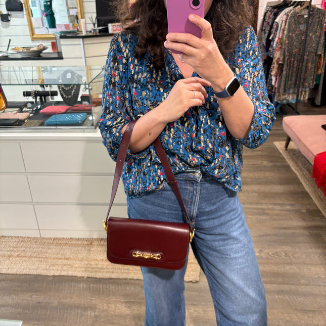 Sac Céline Vintage Rouge foncé