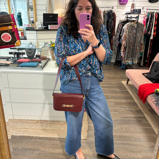 Sac Céline Vintage Rouge foncé