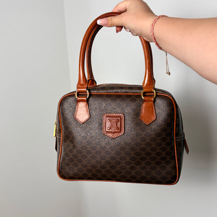 Sac Céline boston toile macadam vintage