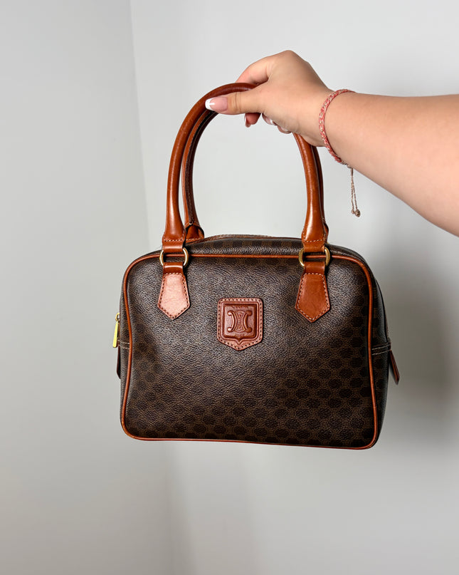Sac Céline boston toile macadam vintage