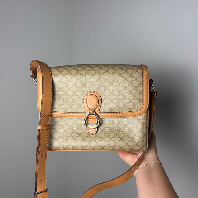 Sac Celine Macadam beige
