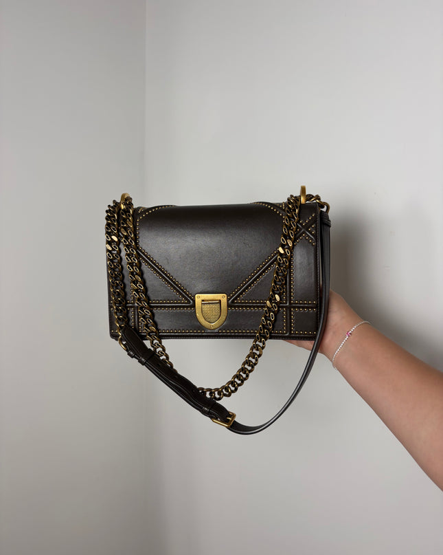 Sac Dior Diorama bandoulière Marron