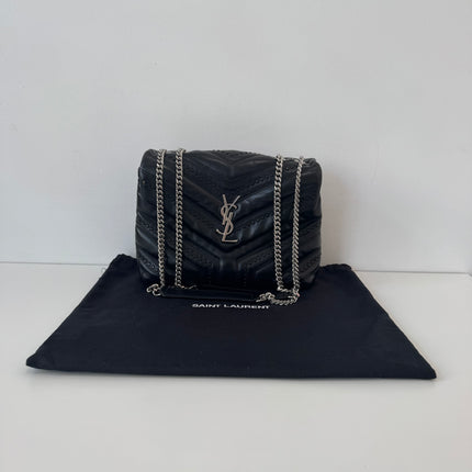 Sac Saint Laurent Loulou Small Signature noir