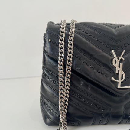 Sac Saint Laurent Loulou Small Signature noir