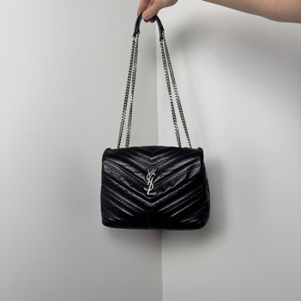 Sac Saint Laurent Loulou Small Signature noir