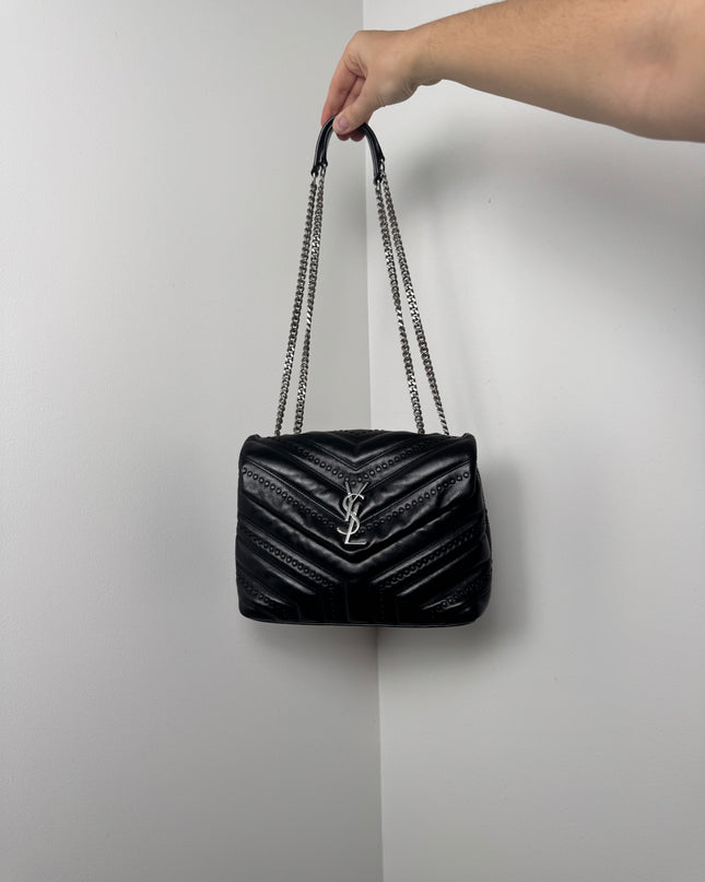 Sac Saint Laurent Loulou Small Signature noir