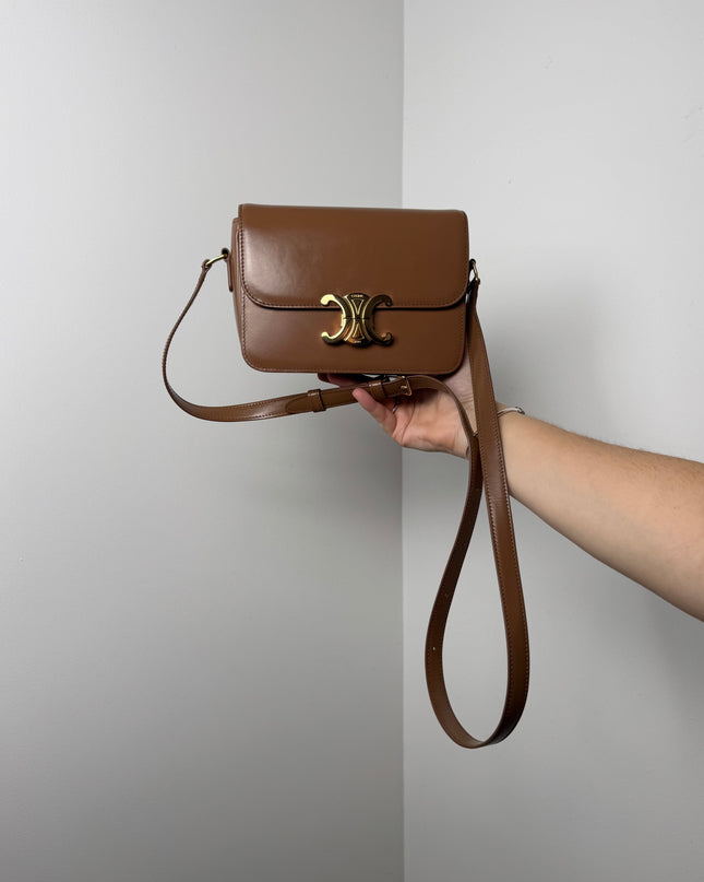 Sac Celine Triomphe Teen bronze