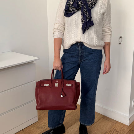 Sac Hermès Birkin 35 rouge H