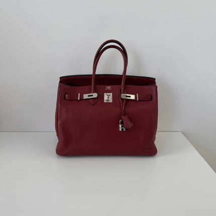 Sac Hermès Birkin 35 rouge H
