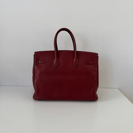 Sac Hermès Birkin 35 rouge H