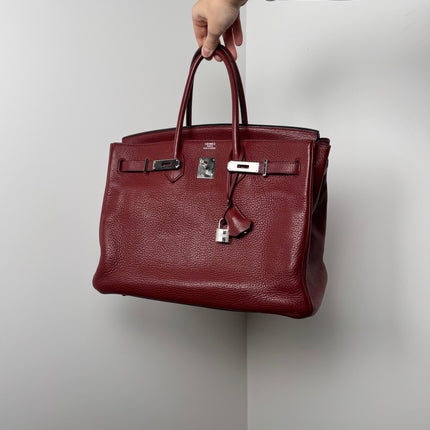 Sac Hermès Birkin 35 rouge H