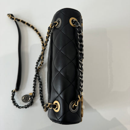 Mini Sac Chanel timeless Coco clips noir