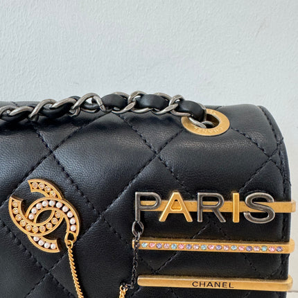 Mini Sac Chanel timeless Coco clips noir