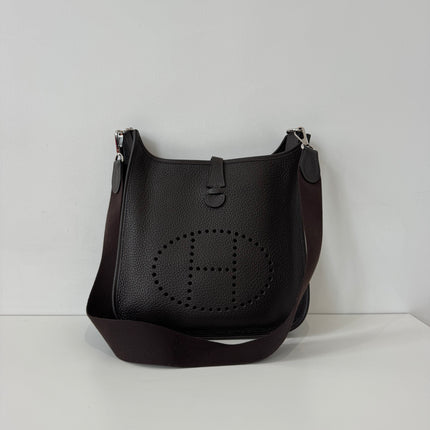 Sac Hermès Evelyne 29 Marron foncé