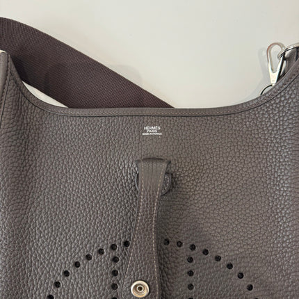 Sac Hermès Evelyne 29 Marron foncé