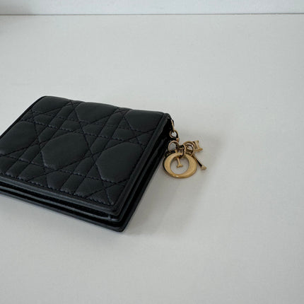 Porte-cartes Dior Bloom lady dior noir