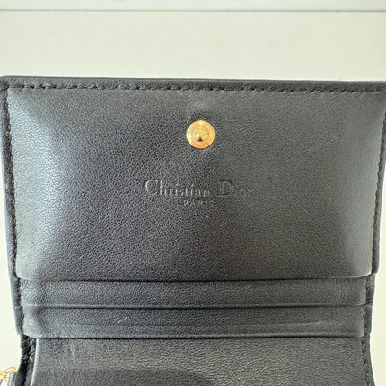 Porte-cartes Dior Bloom lady dior noir