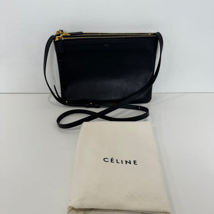 Sac Celine Trio bandoulière noir