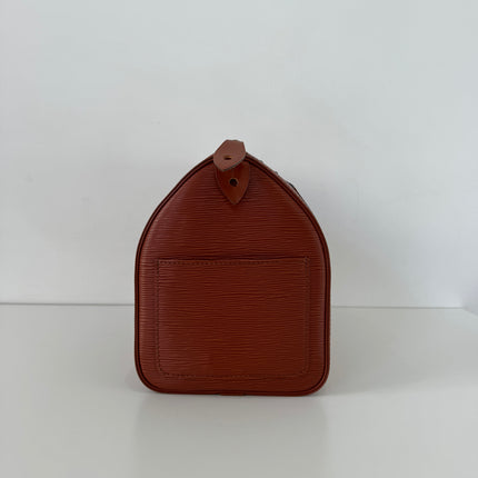Sac Louis Vuitton Speedy 30 cuir épi cognac