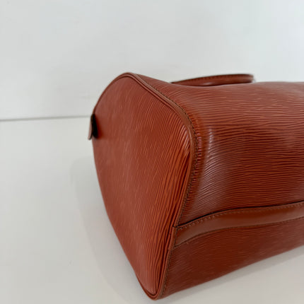 Sac Louis Vuitton Speedy 30 cuir épi cognac