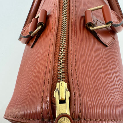 Sac Louis Vuitton Speedy 30 cuir épi cognac