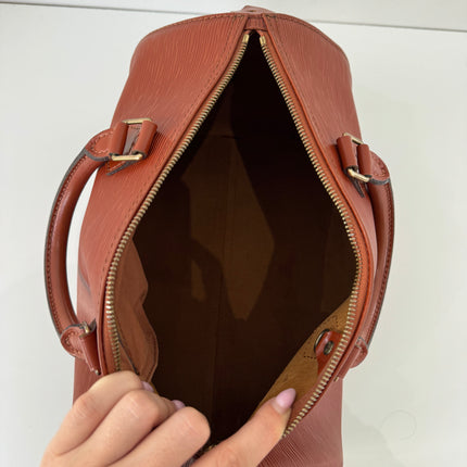 Sac Louis Vuitton Speedy 30 cuir épi cognac
