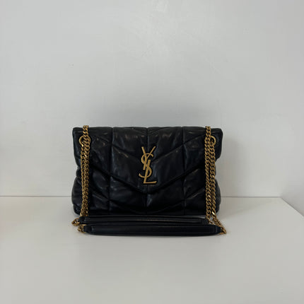 Sac Saint Laurent Loulou Puffer small Noir
