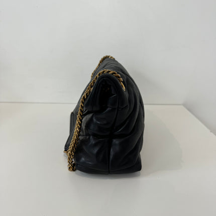 Sac Saint Laurent Loulou Puffer small Noir