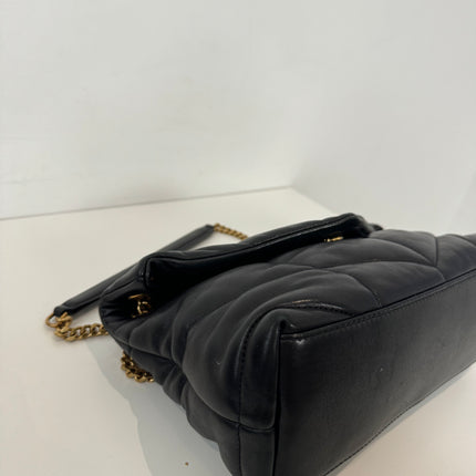 Sac Saint Laurent Loulou Puffer small Noir