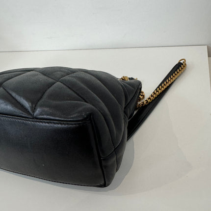 Sac Saint Laurent Loulou Puffer small Noir