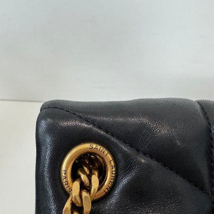 Sac Saint Laurent Loulou Puffer small Noir