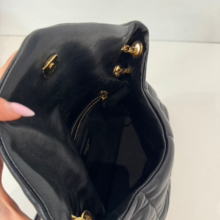 Sac Saint Laurent Loulou Puffer small Noir