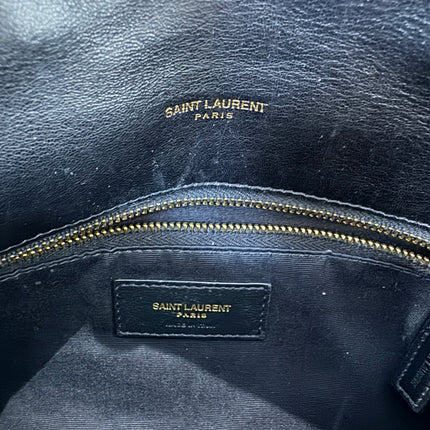 Sac Saint Laurent Loulou Puffer small Noir