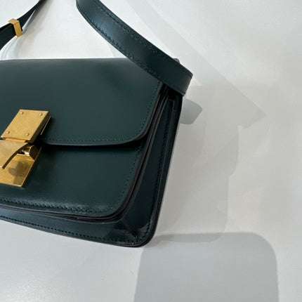 Sac Celine small Classic box vert sapin